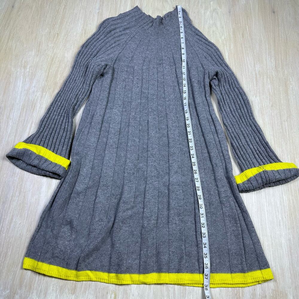 Anthropologie Arseneau Ribbed Casual High Neck Knee Length Sweater Dress Small - Picture 13 of 15
